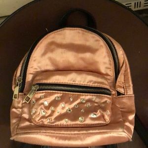 Pink Rhinestone Mini  backpack for Girls